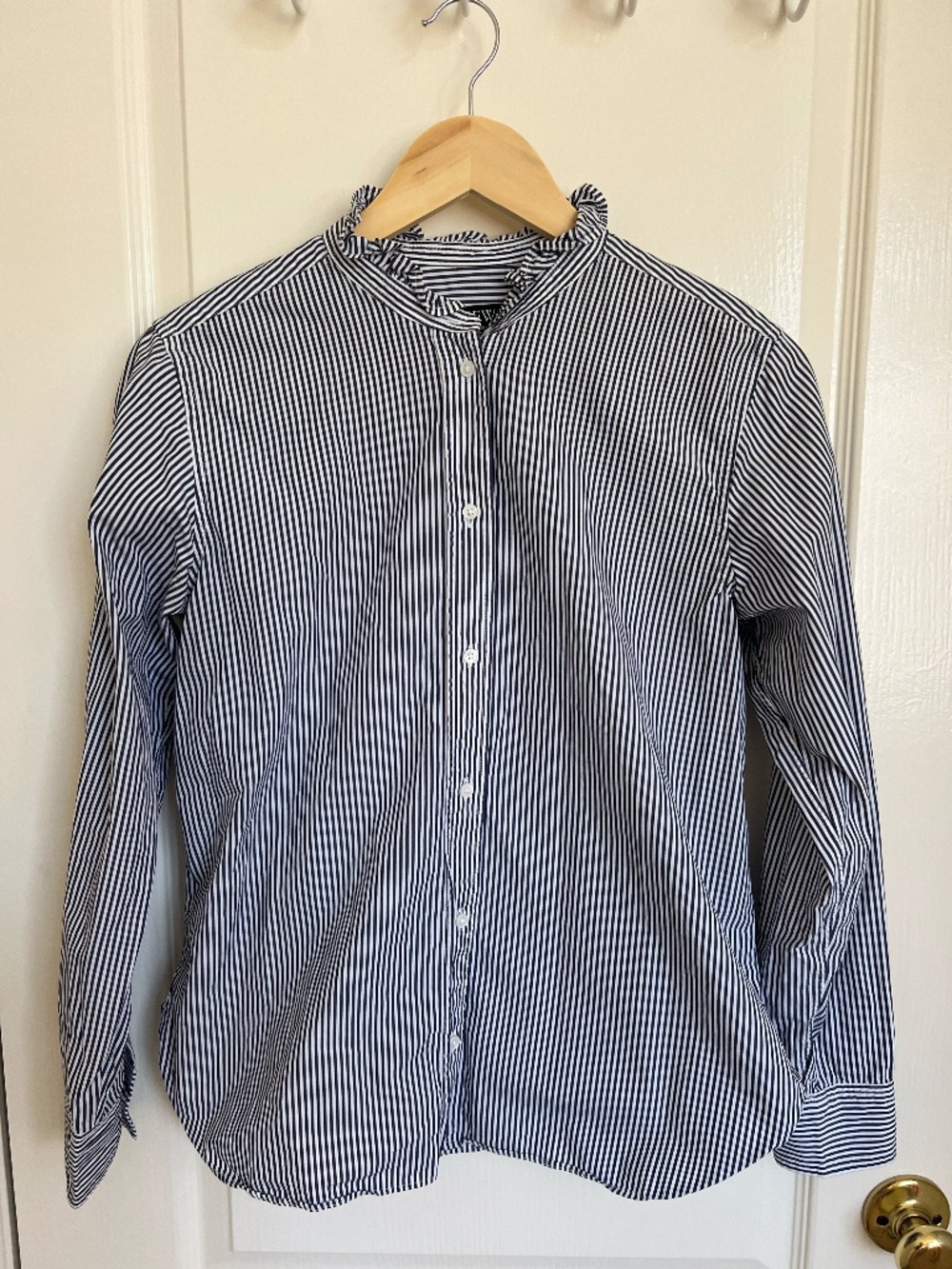 JCrew Jules Ruffle-Collar Shirt - Picture 2 of 4